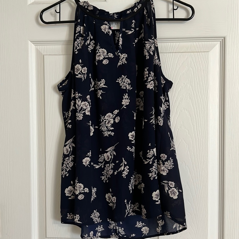 Floral under blouse